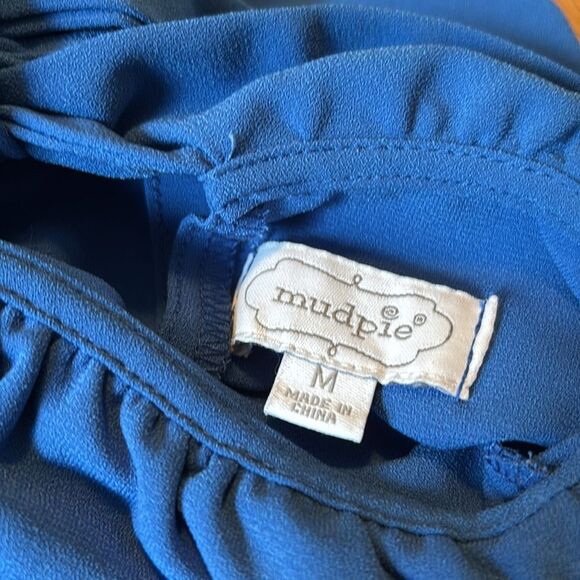 Mud Pie Royal Blue tank top size medium - Picture 4 of 5